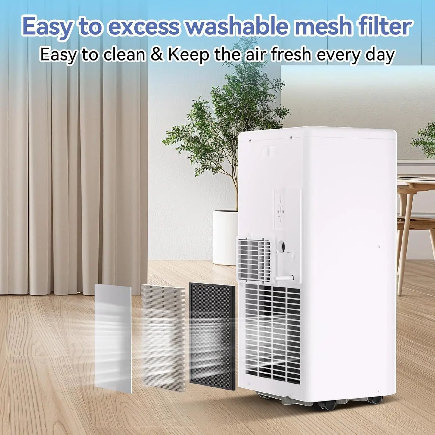 10000 BTU Portable Air Conditioner with Dehumidifier