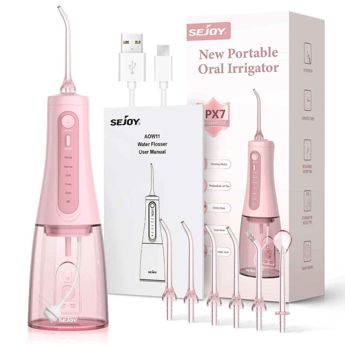Electric Portable Water Flosser Teeth Cleaner