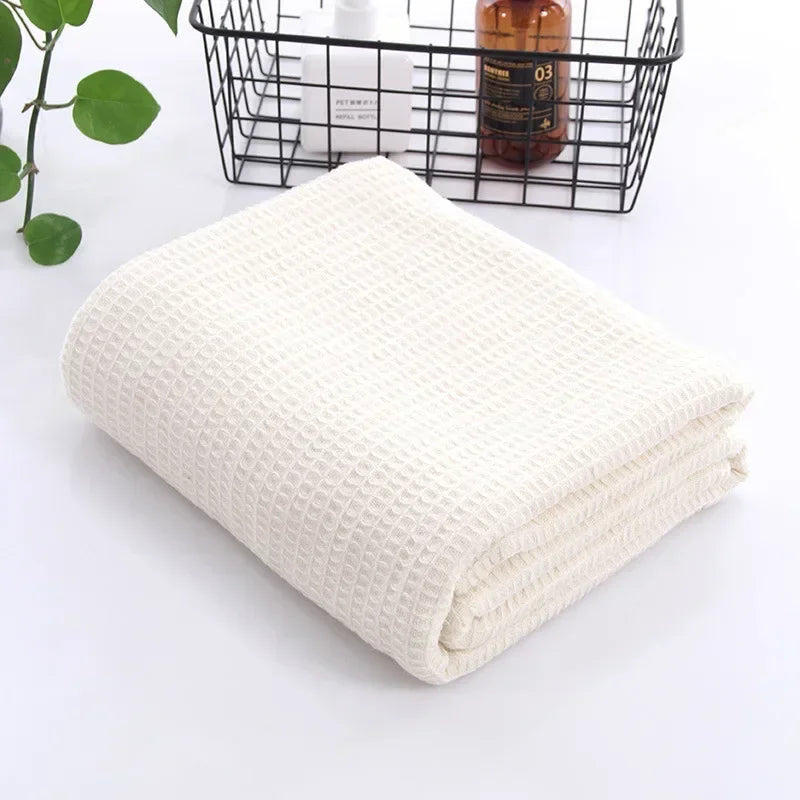 Cotton Beehive Lightweight Breathable Air Conditioning Blanket