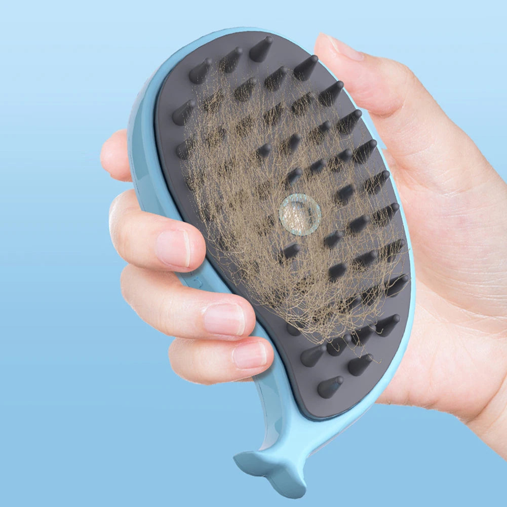 USB Rechargeable Pet Grooming Comb with Spray