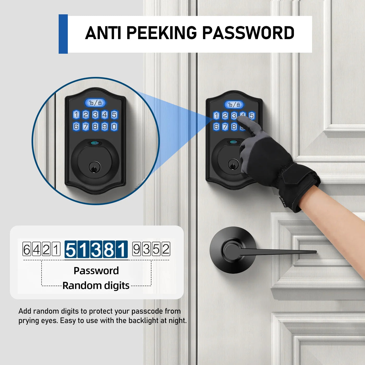 Fingerprint Smart Keyless Electronic Deadbolt Lock