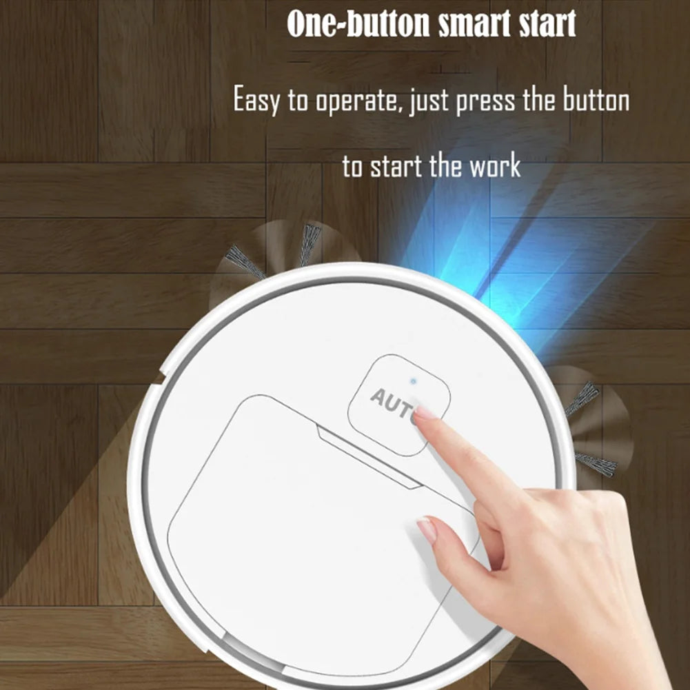 Robotic Vacuum Mop Combo USB Rechargeable Cleaner