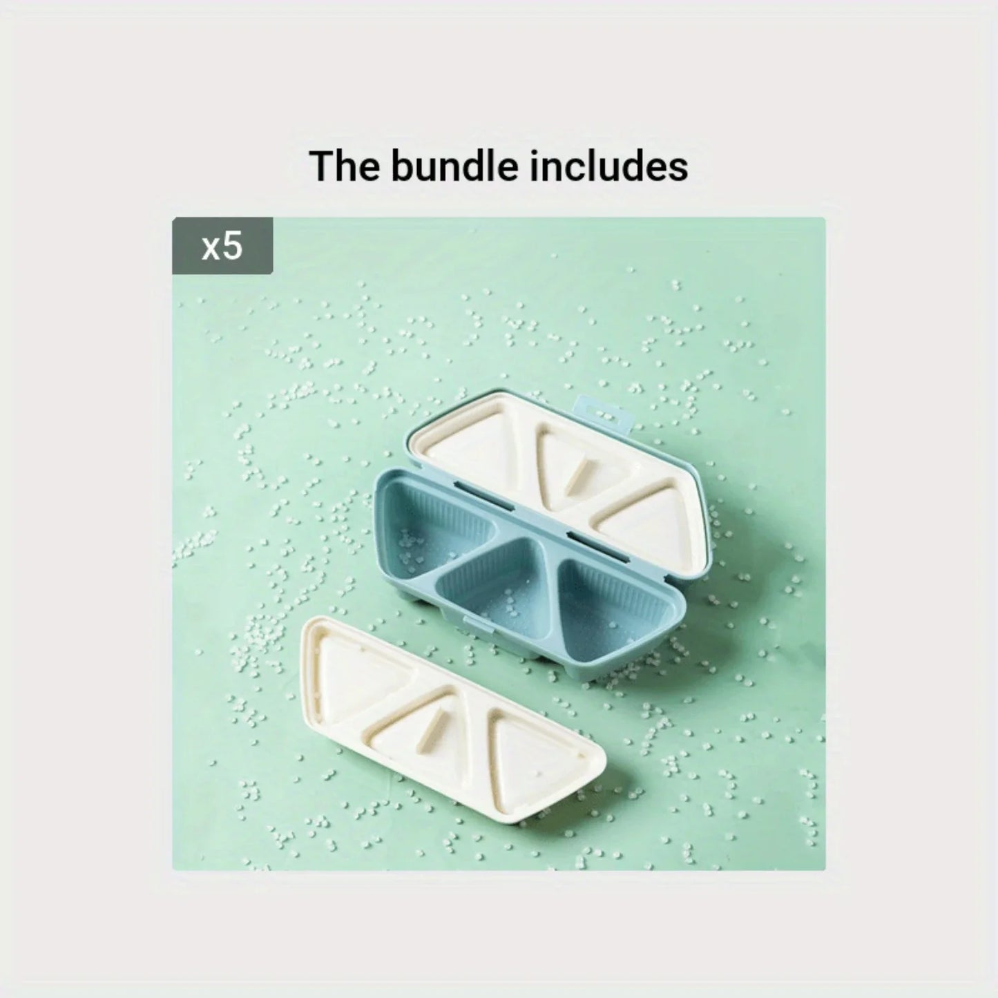 6-Cavity Triangle Rice Ball Onigiri Mold