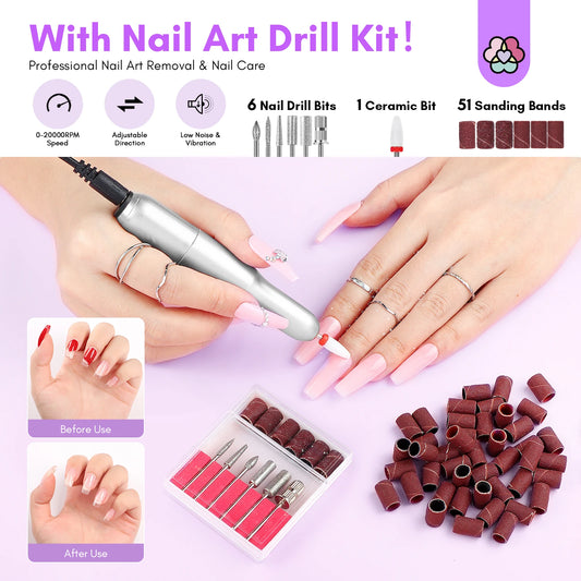 Saviland Acrylic Nail Kit Electric Nail Drill
