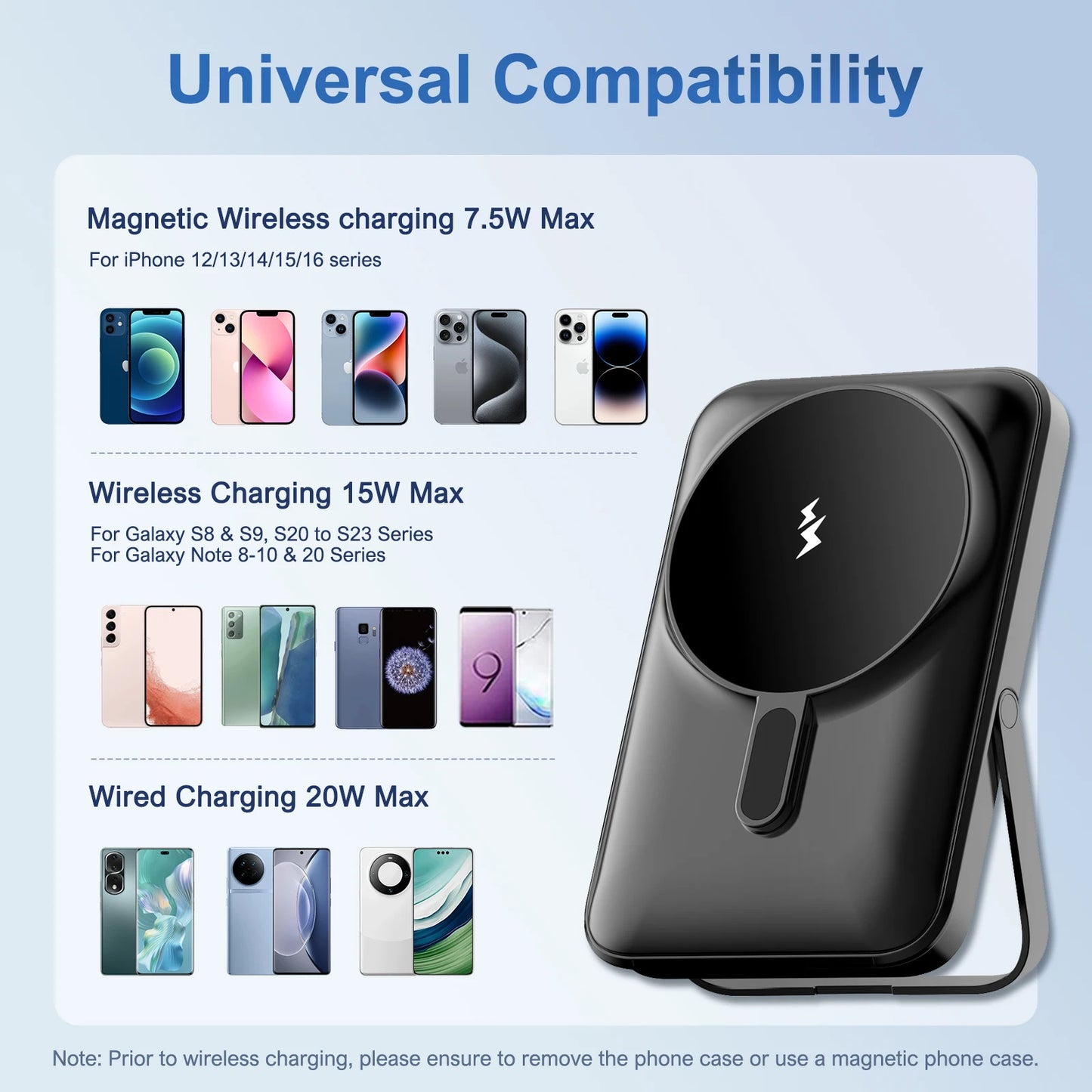 Magnetic Power Bank 10000mAh Wireless Charger
