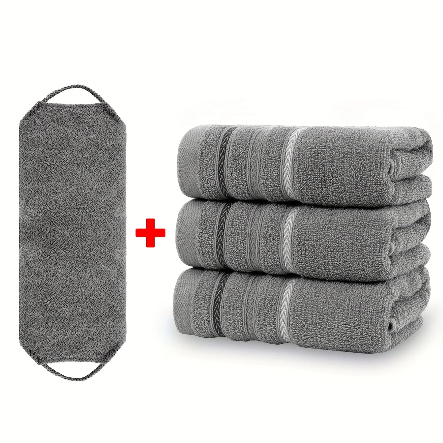 100% Cotton Face Towels 4 Pack Soft Quick Dry Absorbent Hand Towels Luxury Multipurpose Towel Set for Bathroom Gym Travel Camping