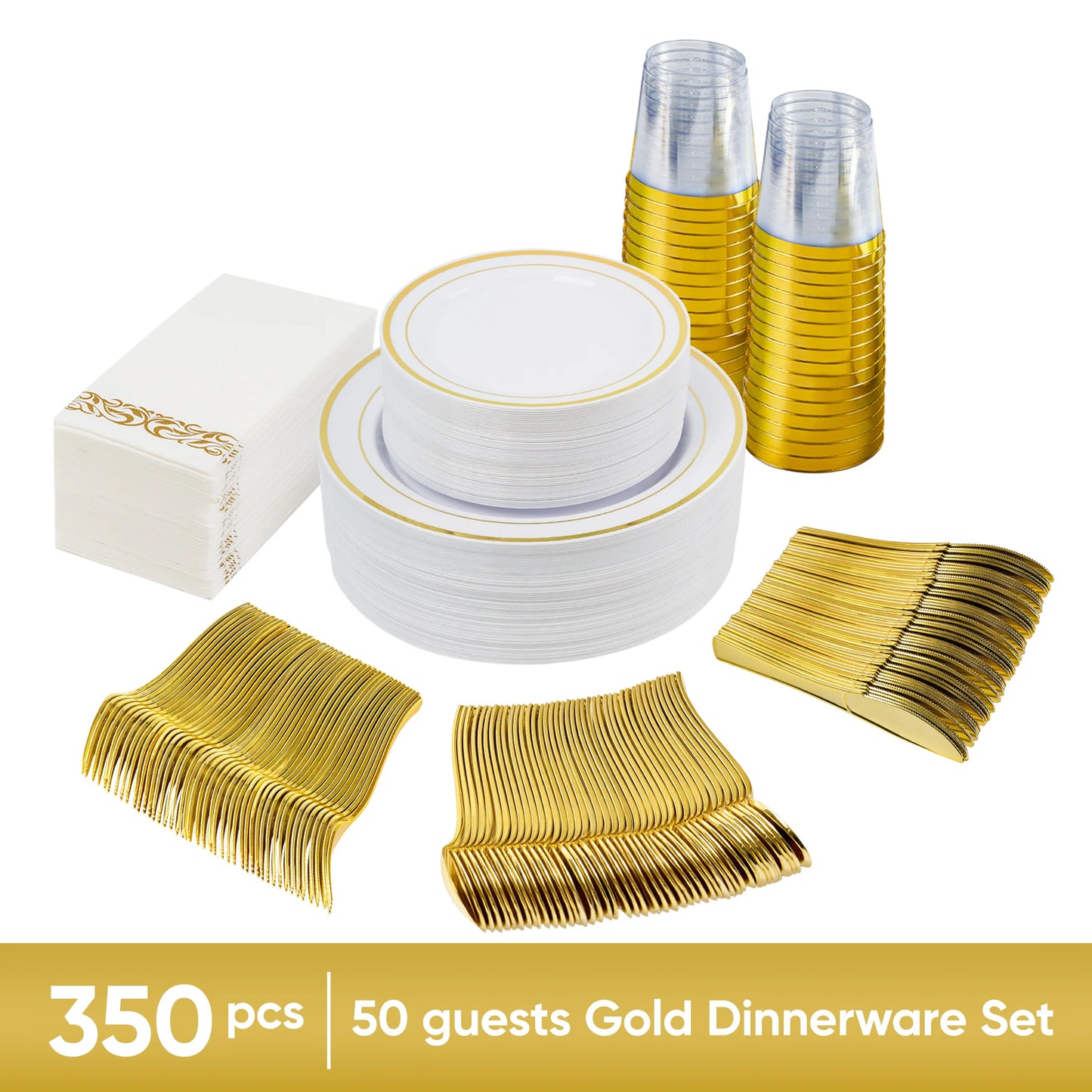 Premium Disposable Tableware Set for Party Events