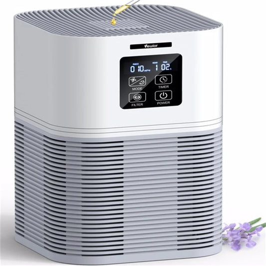 2 In 1 Smart Air Purifier with H13 Filter – Auto Mode Aromatherapy for Allergies & Odors