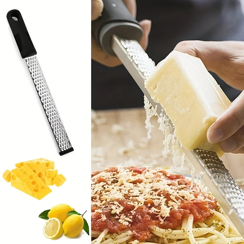 Stainless Steel Cheese Grater with Ergonomic Handle