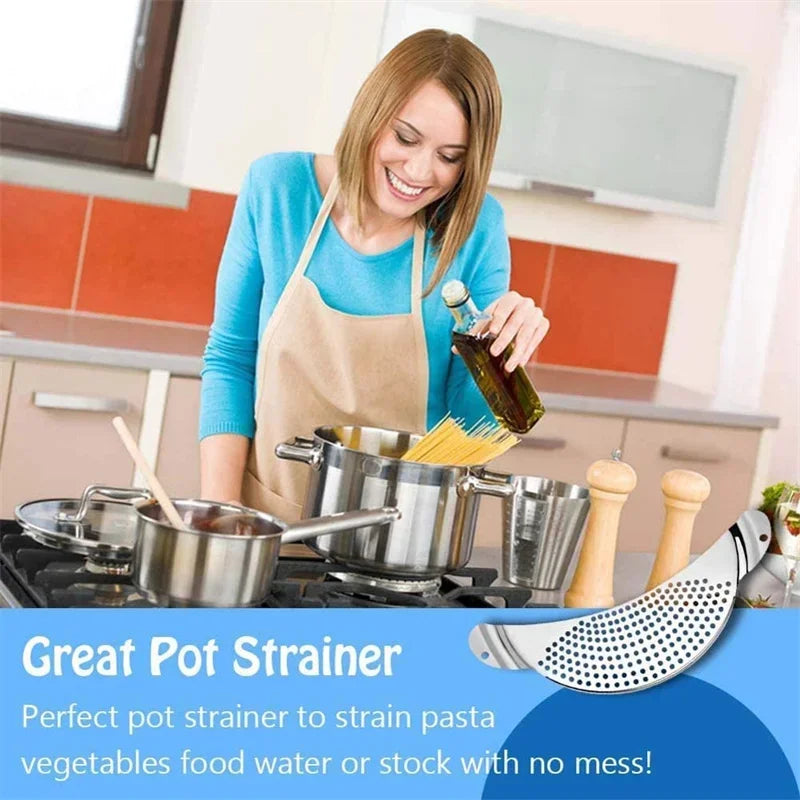 Stainless Steel Pot Strainer Kitchen Tool