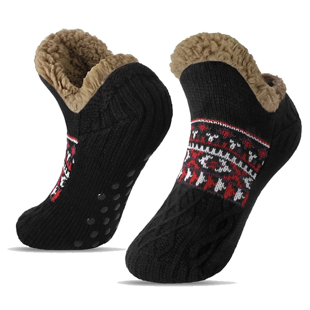 Cozy Winter Slippers: Non-Slip Fuzzy Thermal Comfort