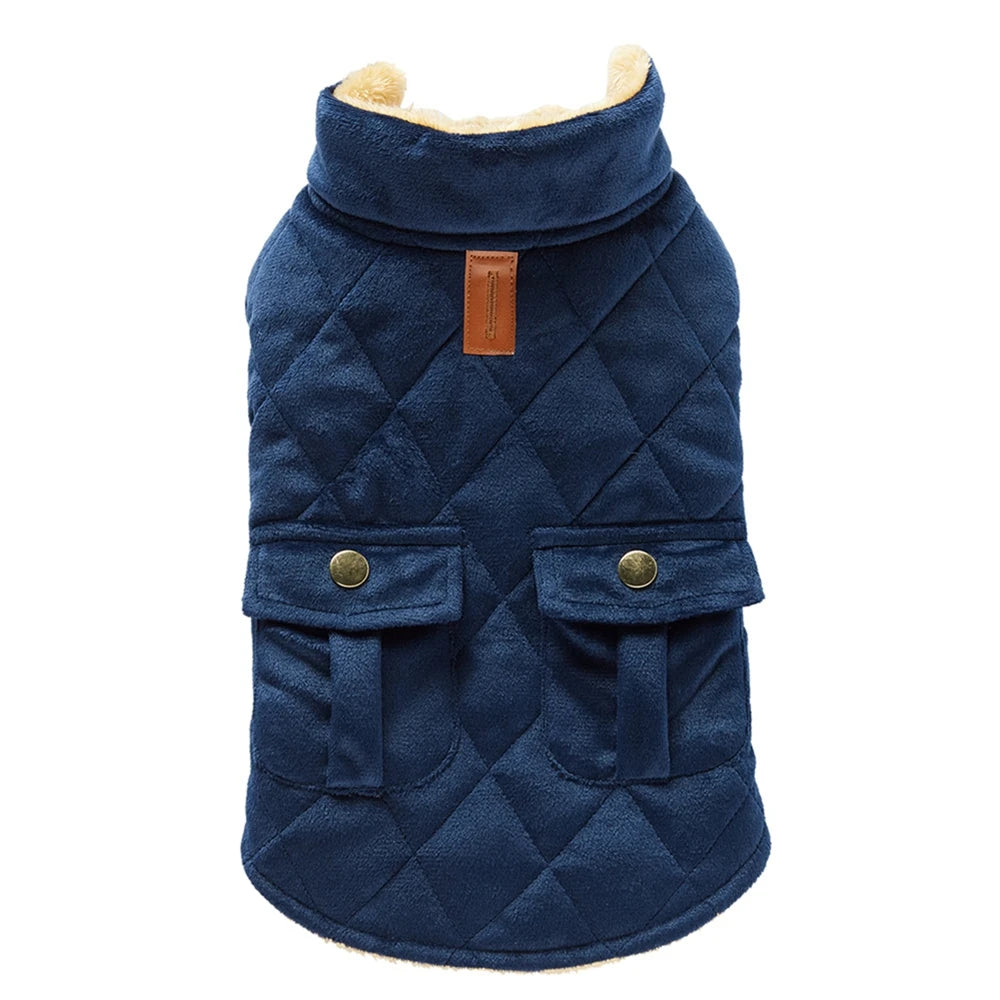 Warm Fleece Dog Jacket for Cold Weather