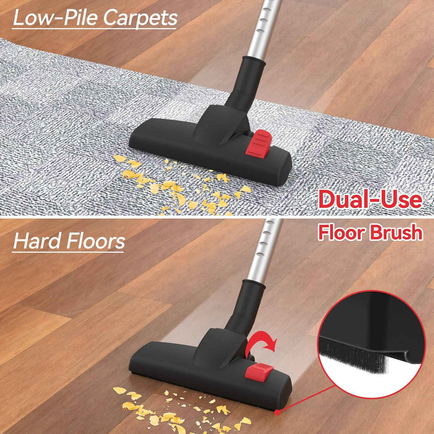 INSE I5 2-in-1 Corded Stick Vacuum Cleaner – 600W Powerful Suction 18,000Pa Handheld Vacuum with HEPA Filtration for Carpet, Hardwood Floors & Pet Hair Cleaning