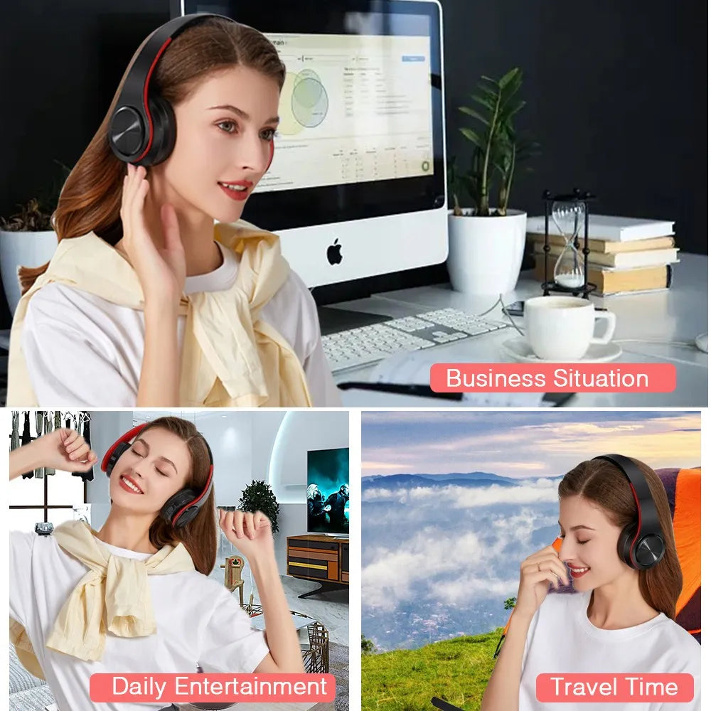 2025 Wireless Bluetooth Headphones with Mic Stereo