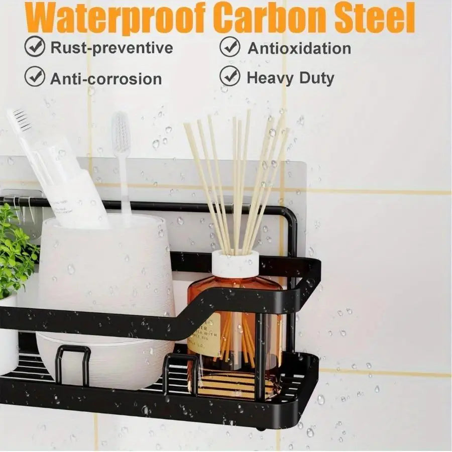 3/5 Pack Adhesive Rustproof Shower Organizer Caddy