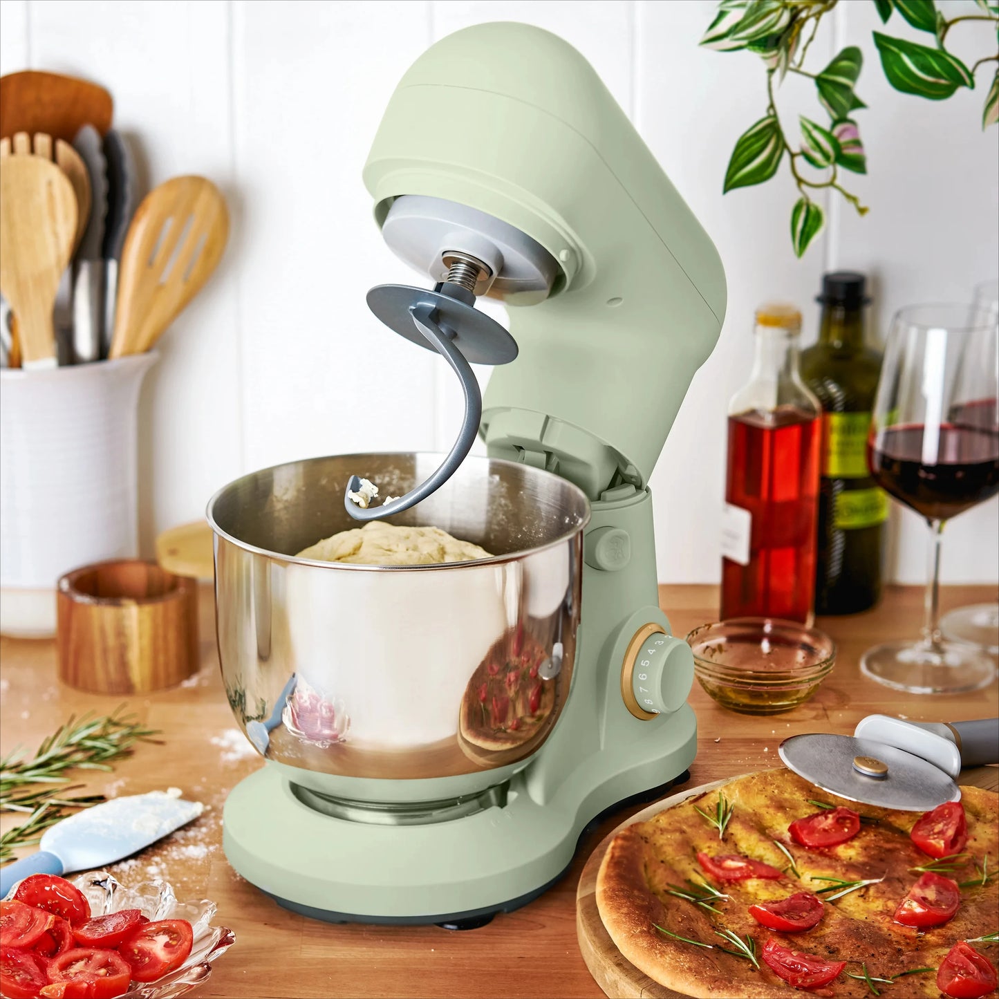 3.5-Quart Compact Stand Mixer with Accessories