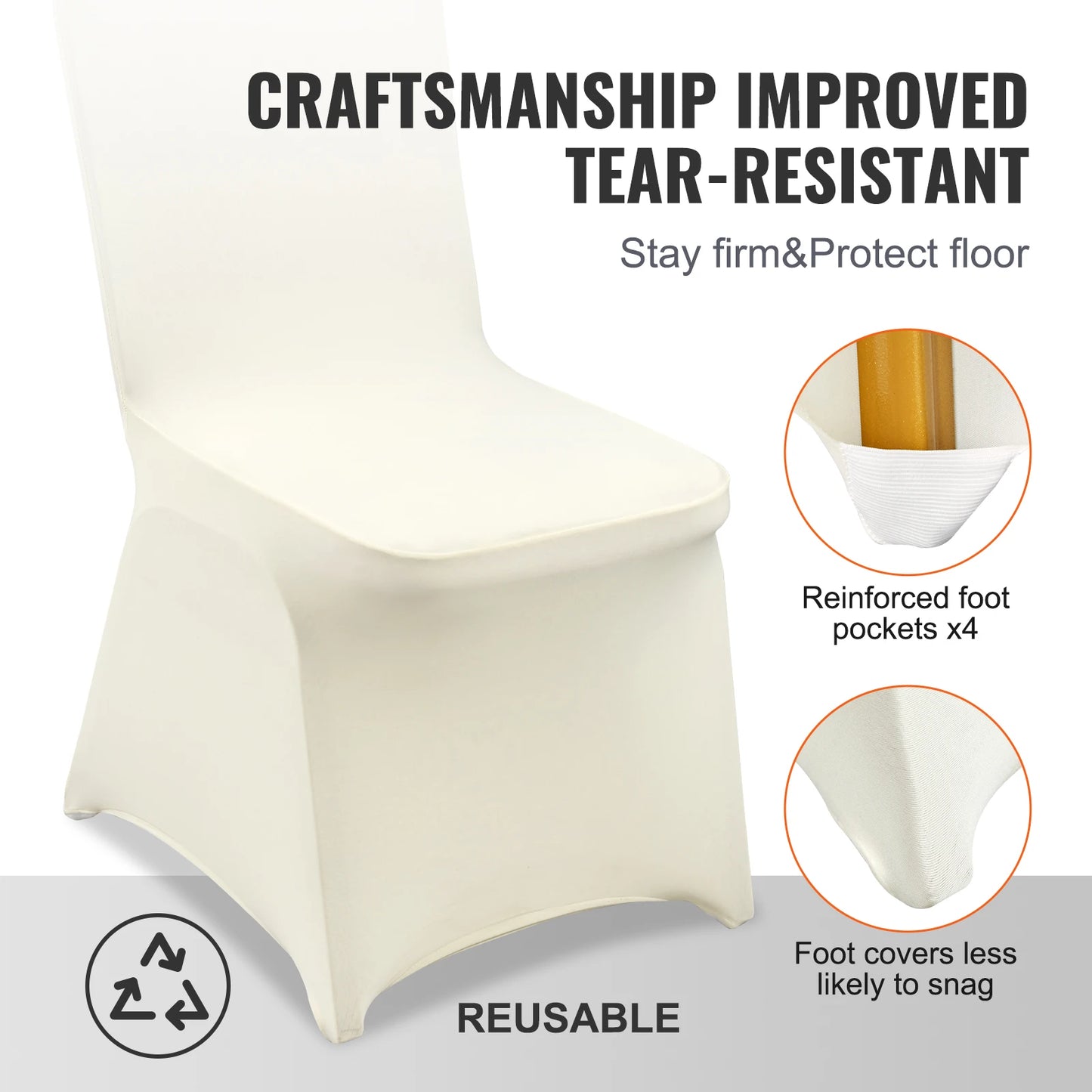 Stretch Spandex Folding Chair Covers