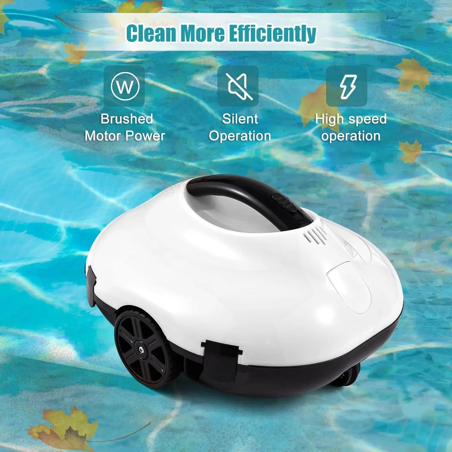 Cordless Robotic Pool Cleaner with Smart Cleaning