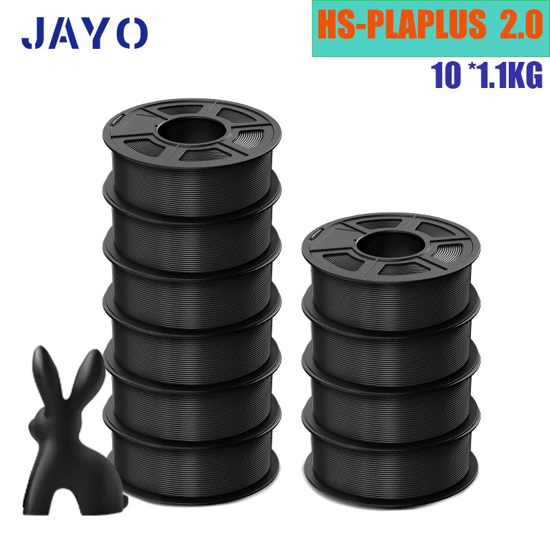 10 Rolls Black Smooth 3D Printer Filament