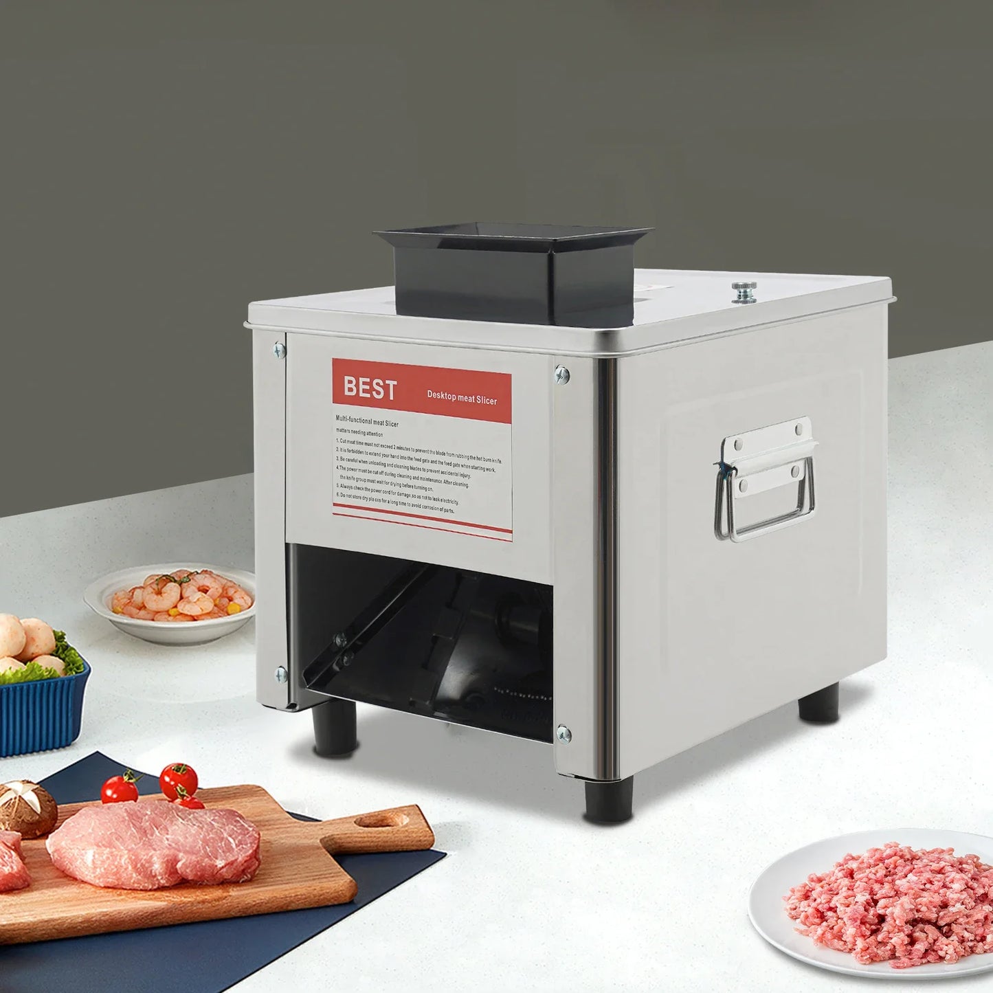 850W Stainless Steel Electric Meat Slicer