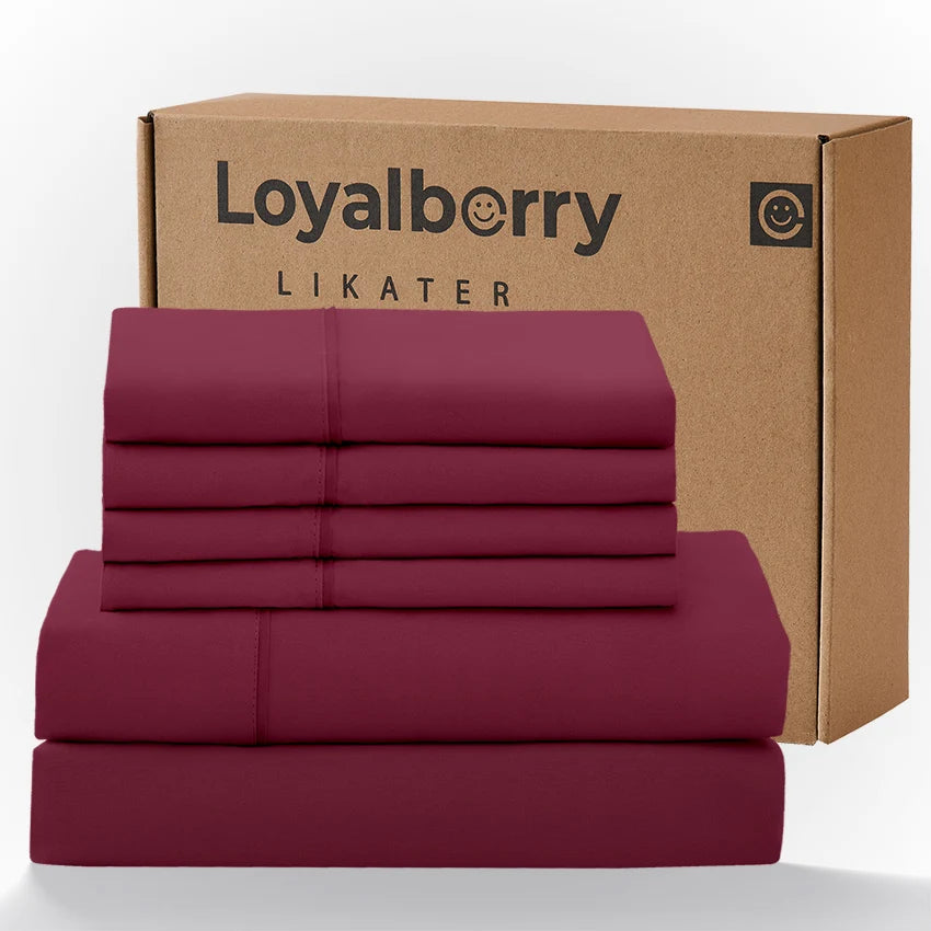 Queen Size 4-Piece Bedding Set – Ultra Soft Double-Brushed Microfiber Bed Sheets with Deep Pocket Fitted Sheet (Fits Mattresses Up to 18"), Easy Care Hotel Luxury Bedding