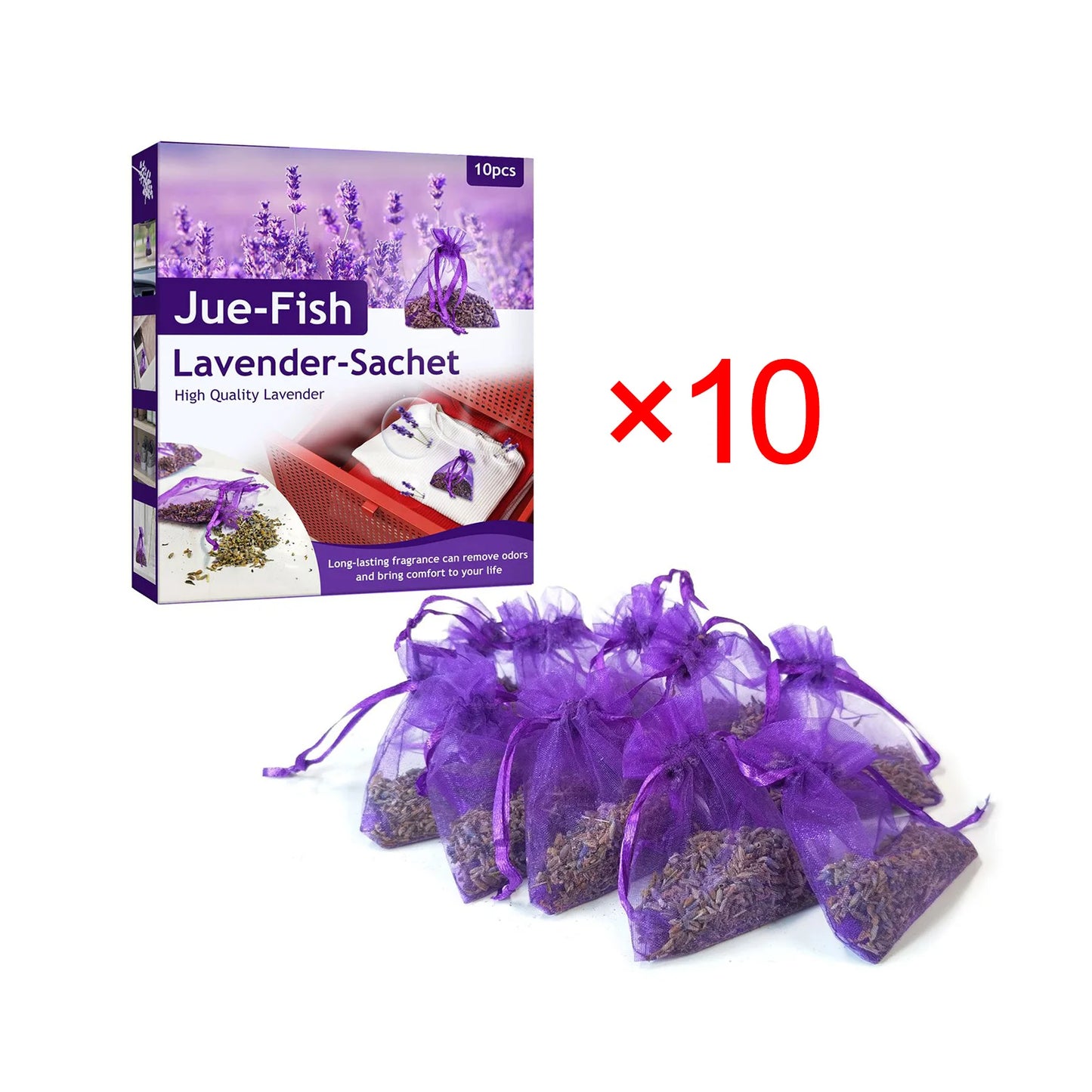 Lavender Scented Sachet Bags – Aromatic Drawer Closet & Car Freshener for Home Deodorizing & Relaxation