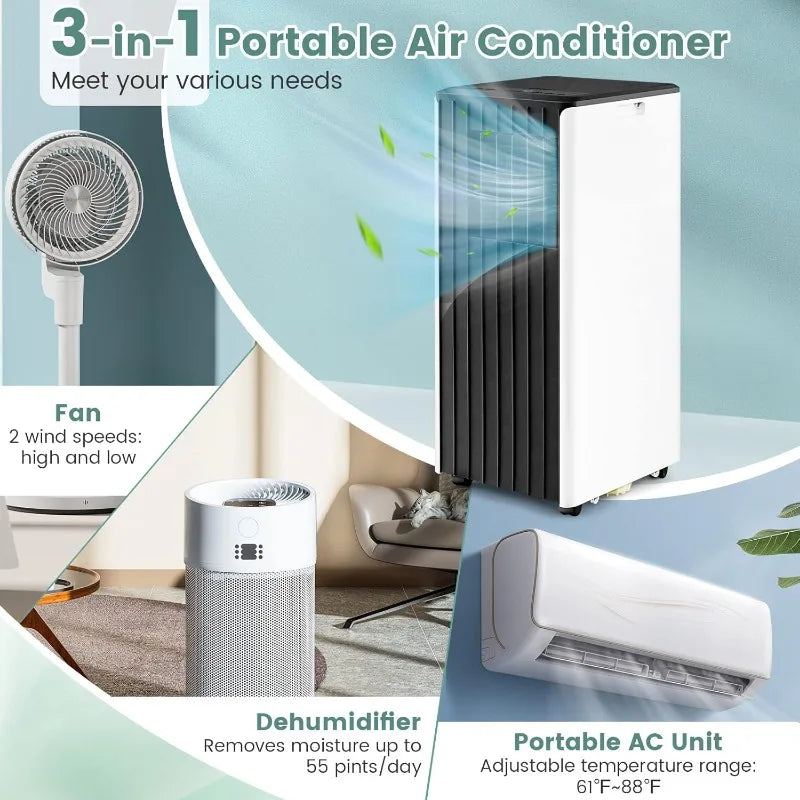 COSTWAY Portable Air Conditioner 10000 BTU Smart
