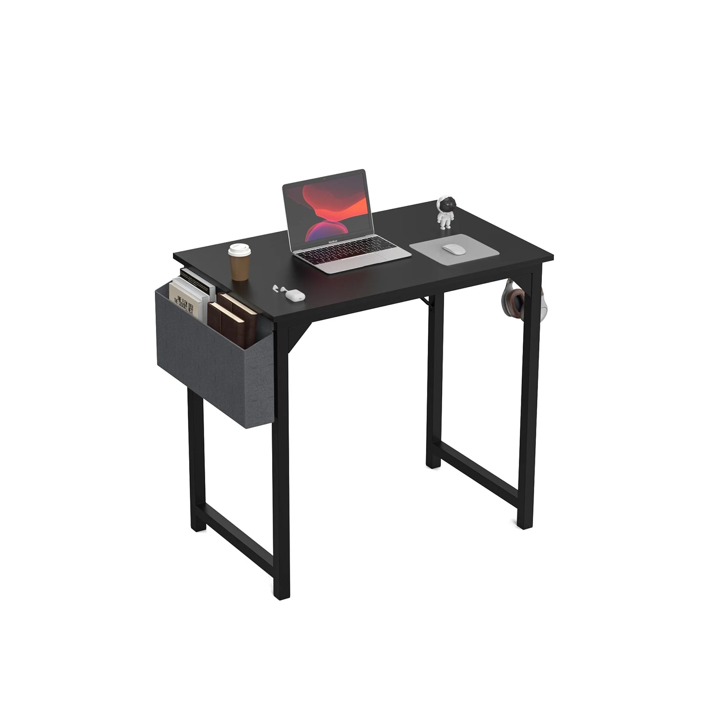 Modern Computer Desk with Headphone Hook