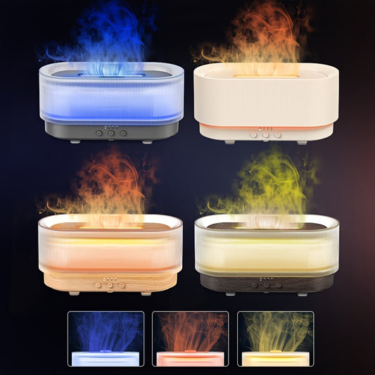 SEJOY 300ml Flame Aromatherapy Ultrasonic Oil Diffuser